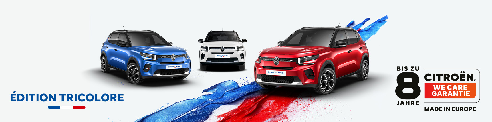 Citroën C3 Édition Tricolore – Sonderedition in Blau, Weiss, Rot